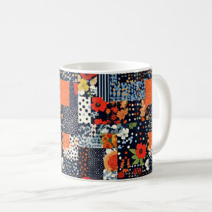 Mug Motif vintage à écailles florales (3)