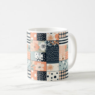 Mug Motif vintage à écailles florales - Pastel (8)
