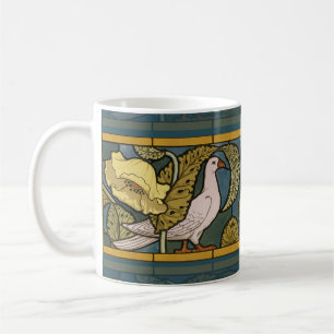 Mug Motif vintage Art nouveau représentant un pigeon e