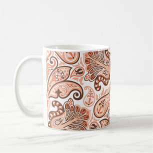 Mug motif vintage coloré en style cachemire