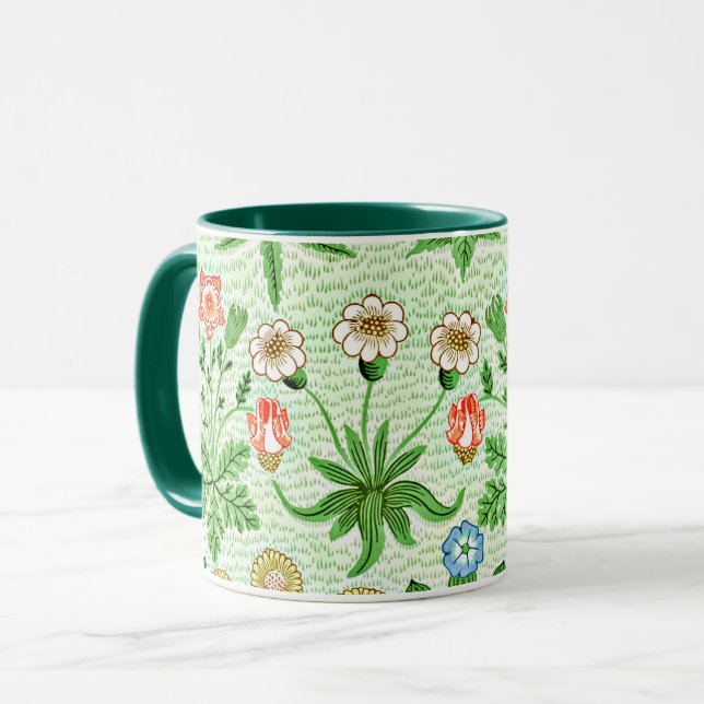 Mug motif vintage, Daisy, par William Morris (Devant gauche)
