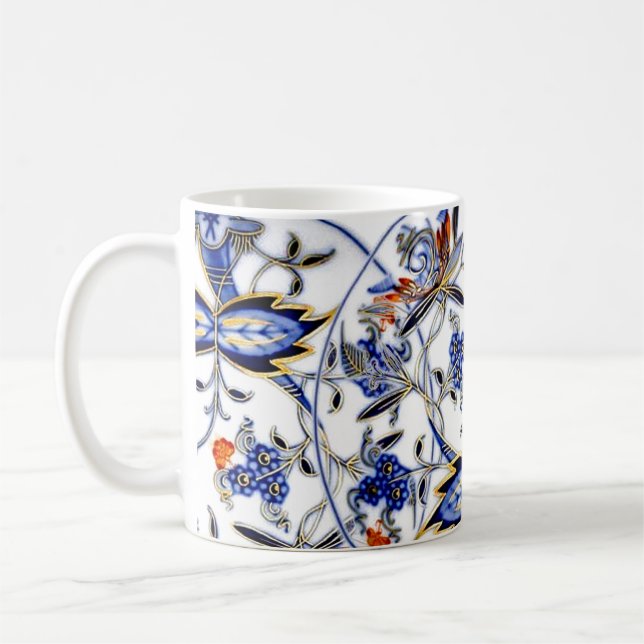 Mug Motif vintage de la Chine d'oignon bleu (Gauche)
