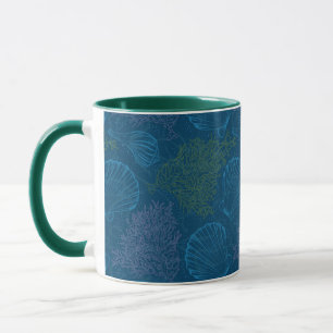 Mug Motif vintage de mer