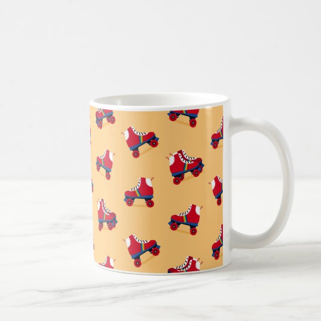 Mug Motif vintage de patin de rouleau (Droite)