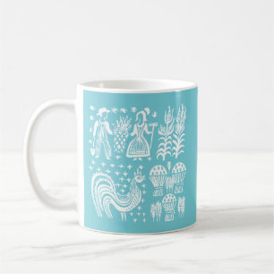 Mug Motif vintage de Pyrex - blanc de Butterprint