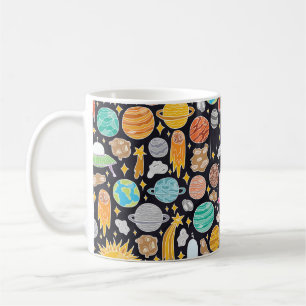 Mug Motif vintage dessiné à la main sans soudure ave