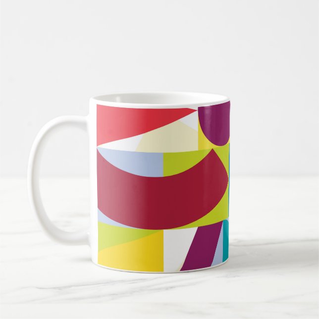 Mug Motif Vintage géométrique décoratif (Gauche)