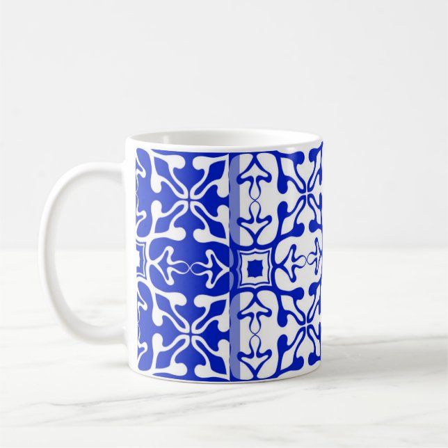Mug Motif vintage monochrome. ornam Abstrait (Gauche)
