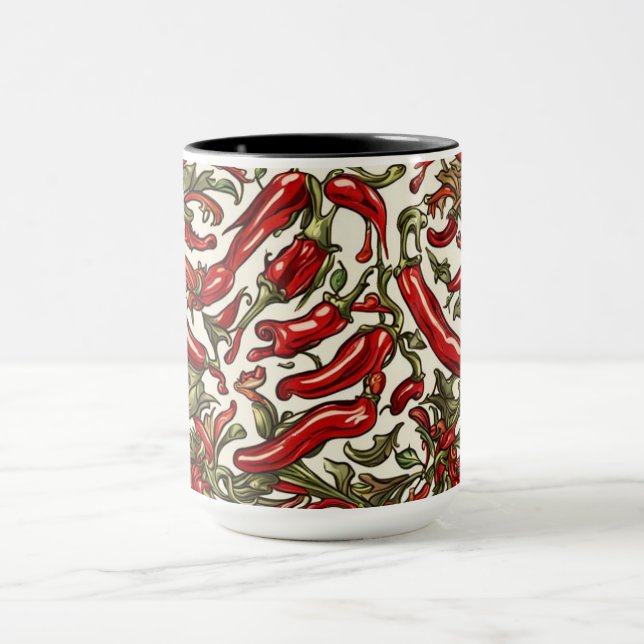 Mug Motif Vintage Red Chili Peppers (Centre)