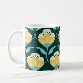 Mug Motif Vintage rétro Floral