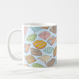 Mug Motif vintage sans couture avec des coussins color