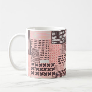 Mug motif vintage sans soudure. Texture moderne et des
