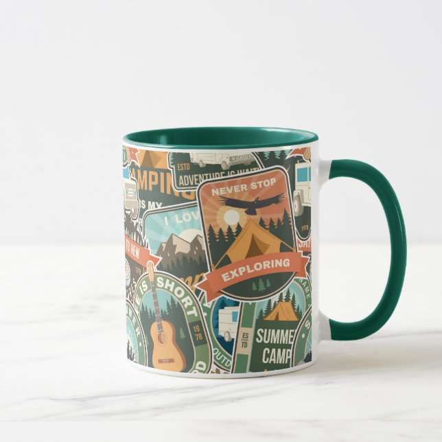 Mug Motif Vintage voyage Explorer (Droite)