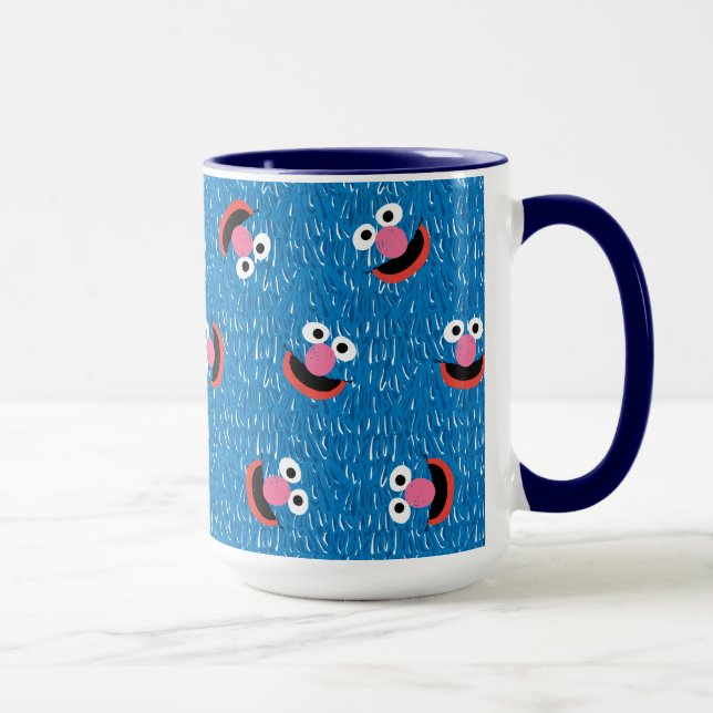 Mug Motif visage poilu de Grover (Droite)