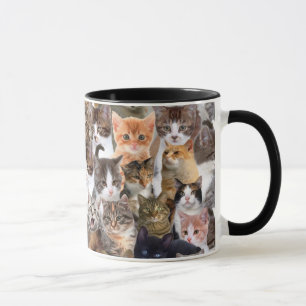 Mug Motif Visages de chat