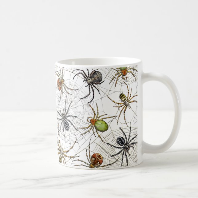 Mug Motif Web déplaisant Spiders (Droite)