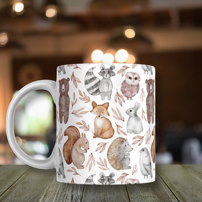 Mug Motif Whimsical Woodland Animaux (Créateur téléchargé)