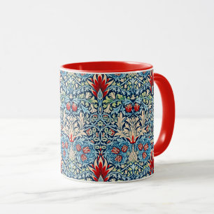 Mug motif William Morris, Tête de serpent,
