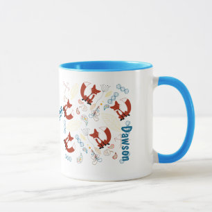 Mug Motif Woodland de Fox moderne personnalisé