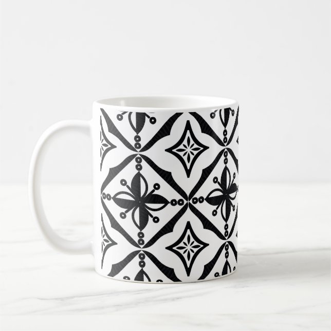 Mug Motifs batik indonésiens à pattes très distinctive (Gauche)