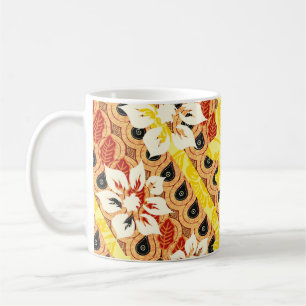 Mug motifs batik indonésiens avec plan très distinctif