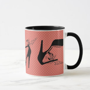 Mug Motifs de concepteur de styliste de mode de talons