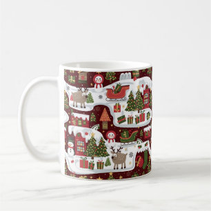 Mug Motifs de conception de Noël fantastique