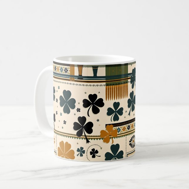 Mug Motifs de la Saint Patrick (Devant gauche)