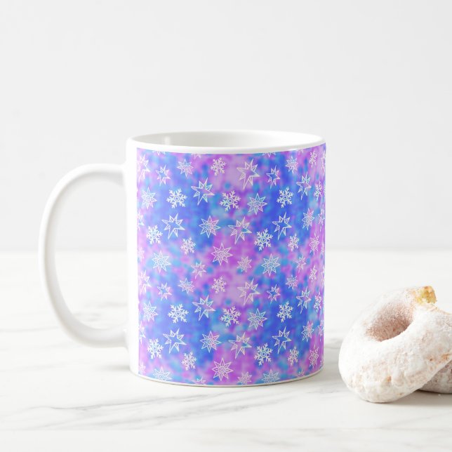 Mug Motifs de neige (Avec donut)