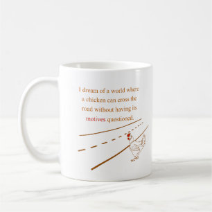 Mug Motifs de poulet remis en cause