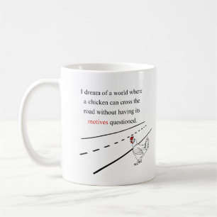 Mug Motifs de poulet remis en cause