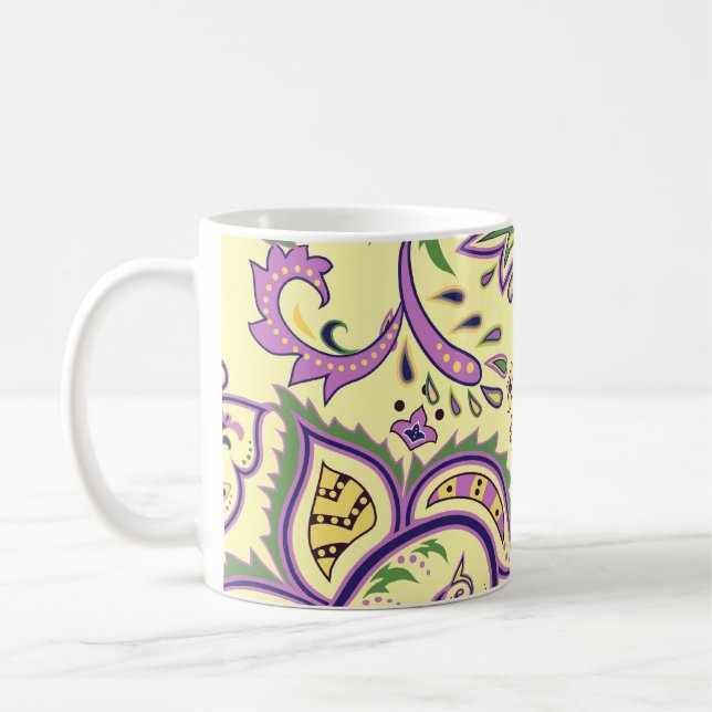 Mug Motifs floraux décoratifs (Gauche)