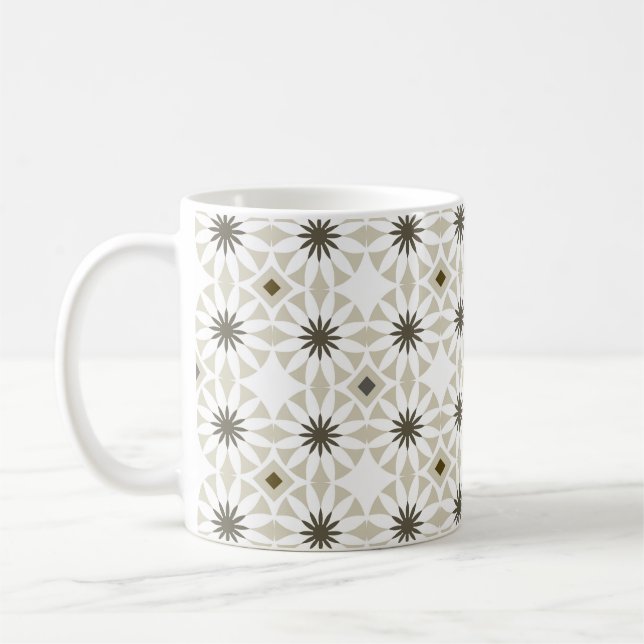 Mug motifs géométriques ethniques Abstraits design bac (Gauche)