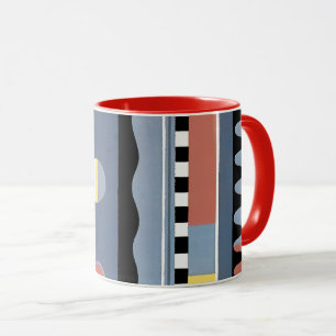 Mug Motifs géométriques Jazz Pochoir Art Déco Vintage