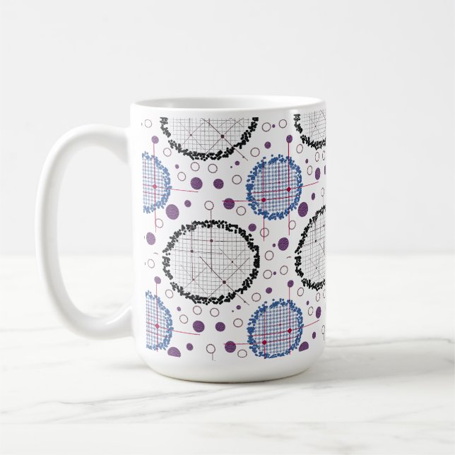 Mug Motifs géométriques pour design moderne (Gauche)