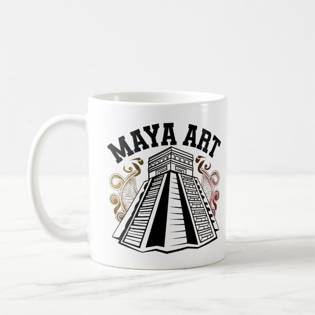 Mug Motifs maya : Art intemporel (Gauche)