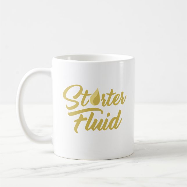 Mug Motivation amusante du fluide de démarrage (Gauche)