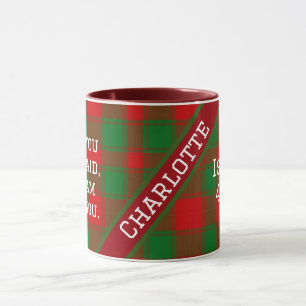 Mug Motivation Biblique Chrétienne Buffalo Tartan Plai