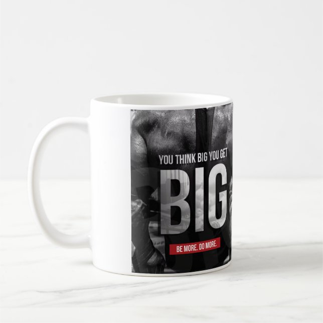 Mug Motivation "Body building" - Pensez grand, obtenez (Gauche)