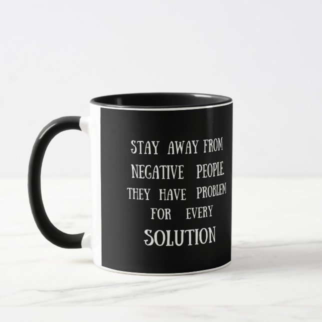 Mug motivation cite des paroles de vie amusantes (Gauche)