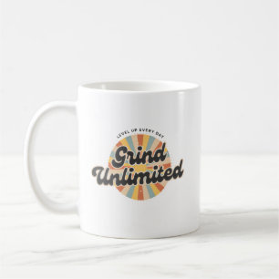 Mug Motivation de joueur sans limite de broyage