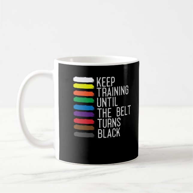 Mug Motivation de la ceinture noire Taekwondo Jiu Jits (Gauche)