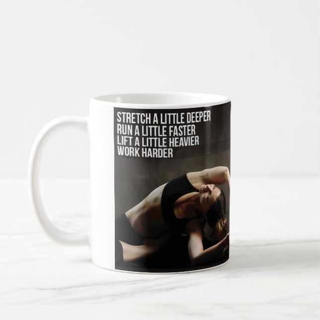 Mug Motivation de l'entraînement des femmes (Gauche)