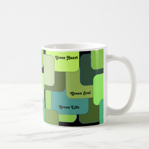 Mug Motivation de l'environnement et conviviale Abstra