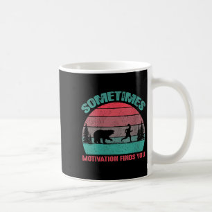 Mug Motivation drôle pour femmes en course parfois Mot