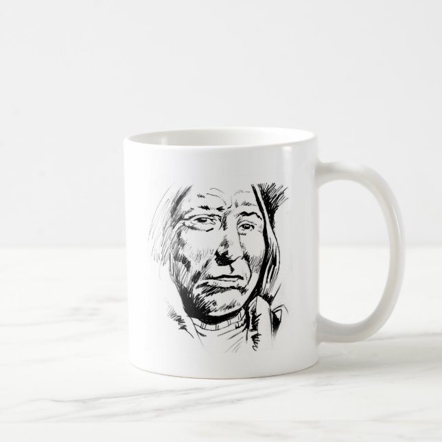 Mug Motivation du croquis en chef indien (Droite)