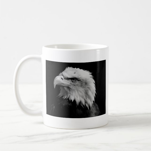 Mug Motivation du leadership de l'aigle américain (Gauche)