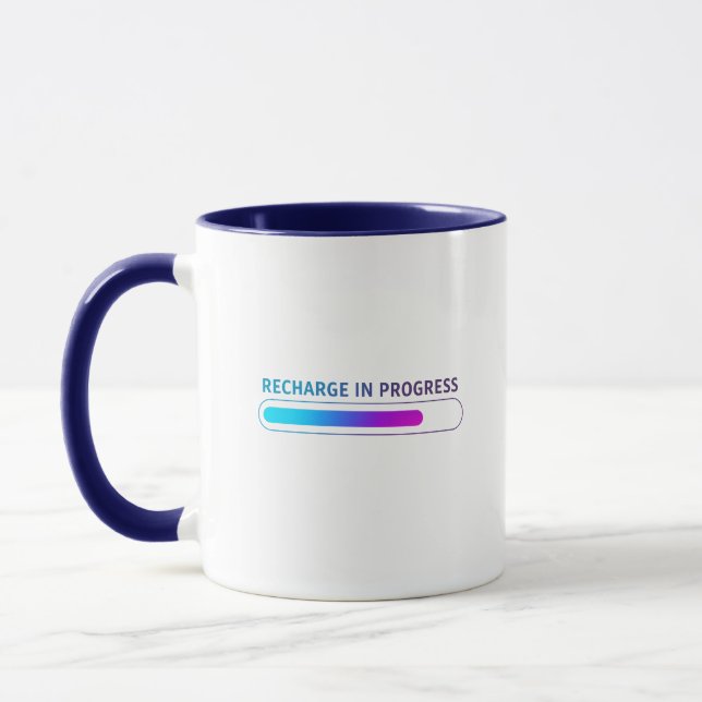 Mug Motivation esthétique inspirée par la technologie  (Gauche)