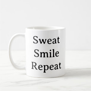 Mug Motivation Fitness - Sweat Smile Répéter