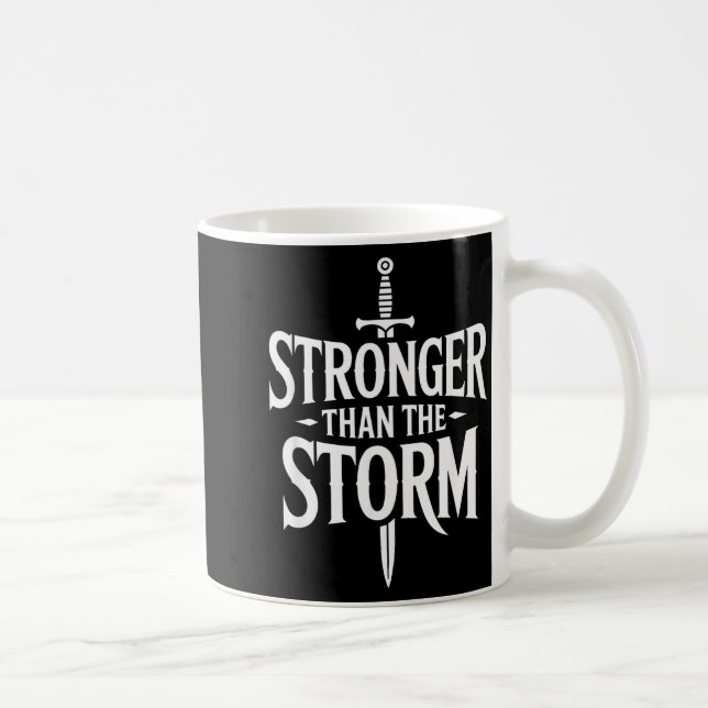 Mug Motivation Inspirante Positive, Plus Forte Que T (Droite)